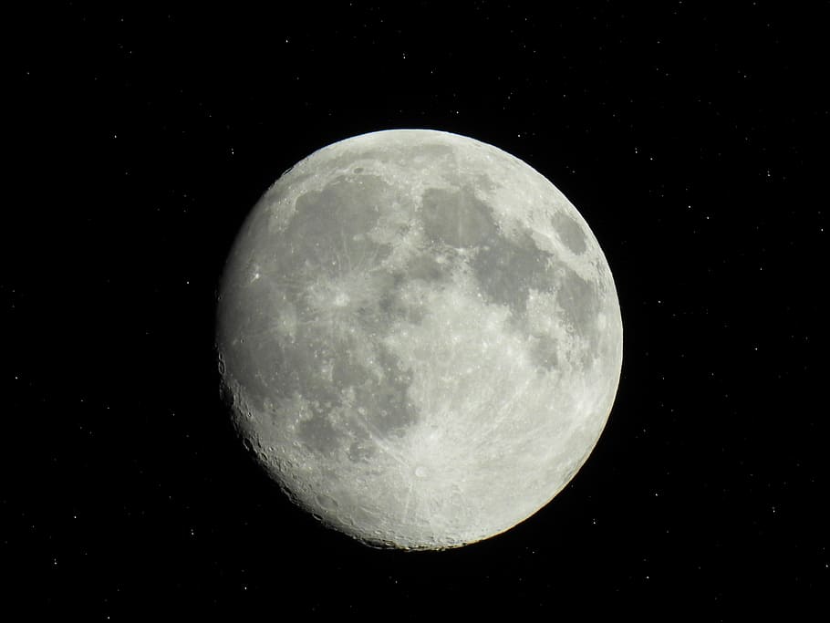 Full Moon, Lunar, Moonlight, Sky, space, night, moon surface HD wallpaper