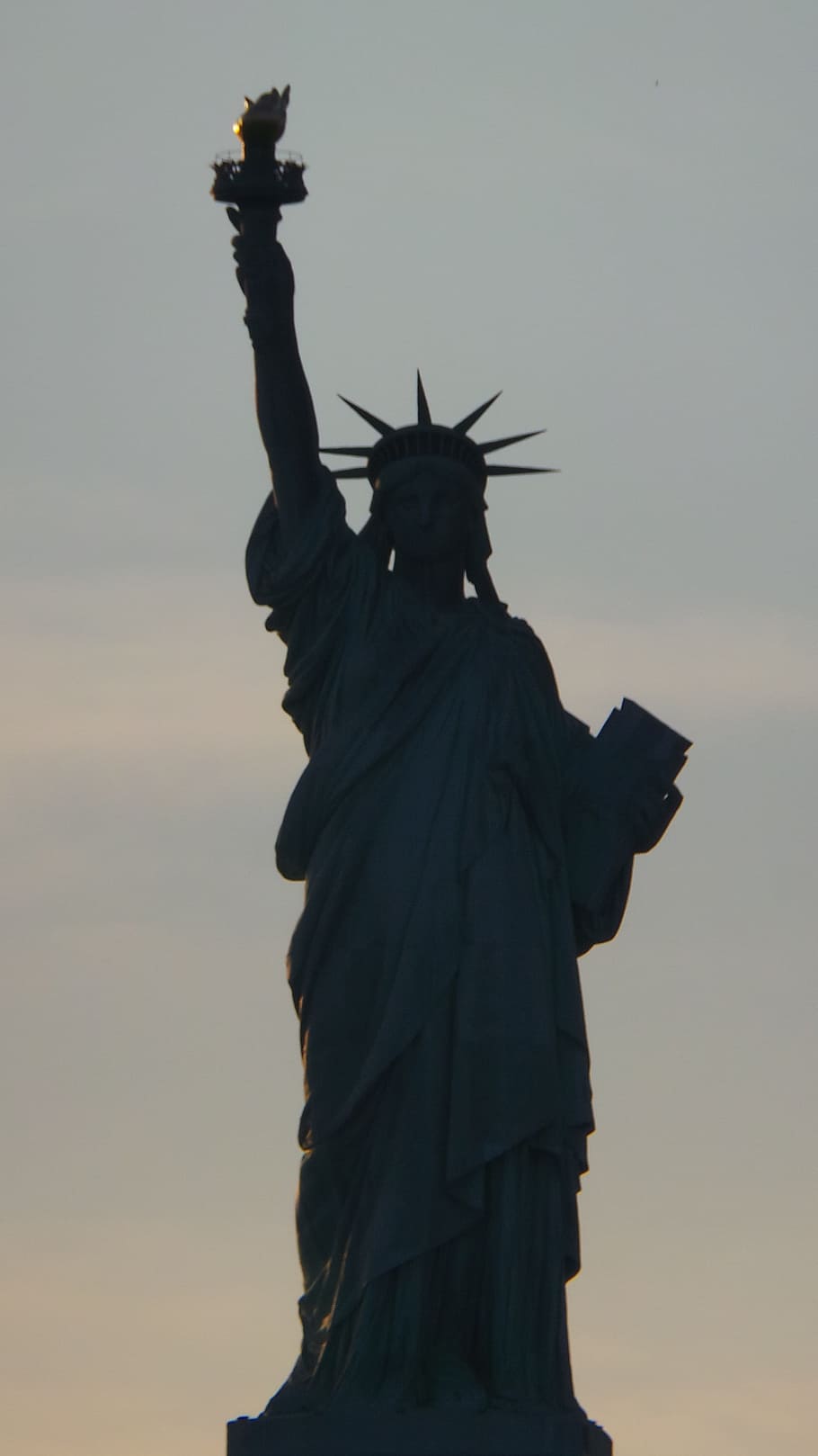 Statue Of Liberty, Liberty, New York, Silhouette, monument