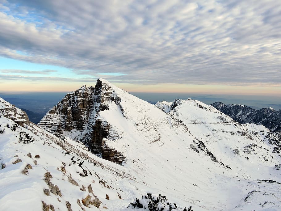 mountains, snow, clouds, sky, alps, carega, landscape, veneto HD wallpaper