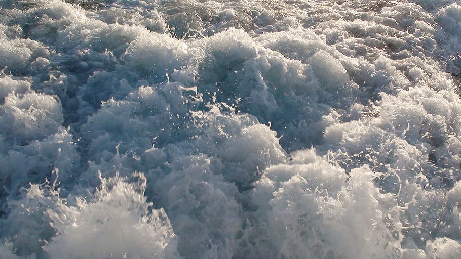 water, splash, bubbles, wave, splashing, wet, swirl, rippled HD wallpaper