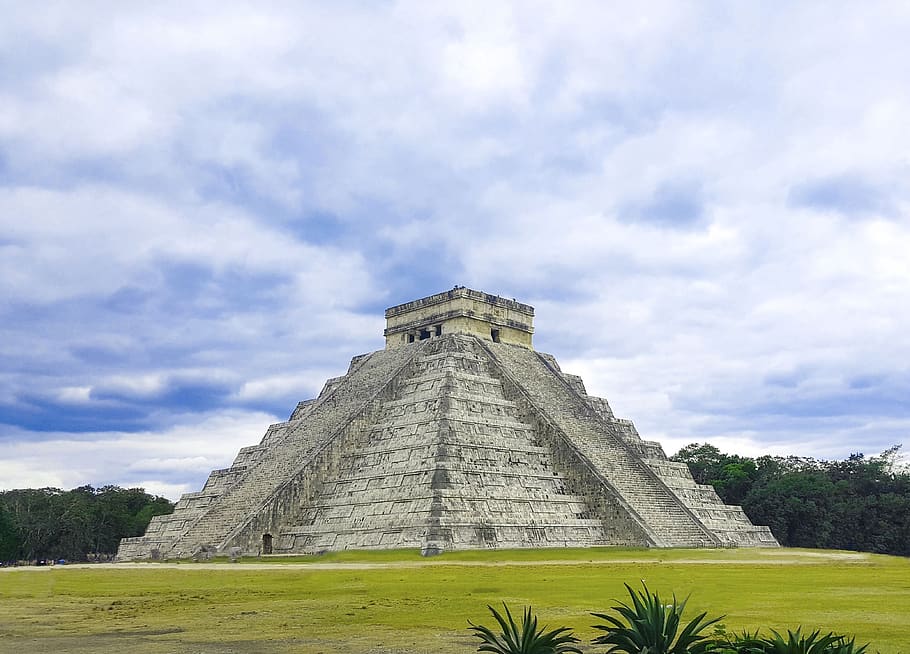 pyramid, travel, architecture, tourism, old, chichen itza, cancun