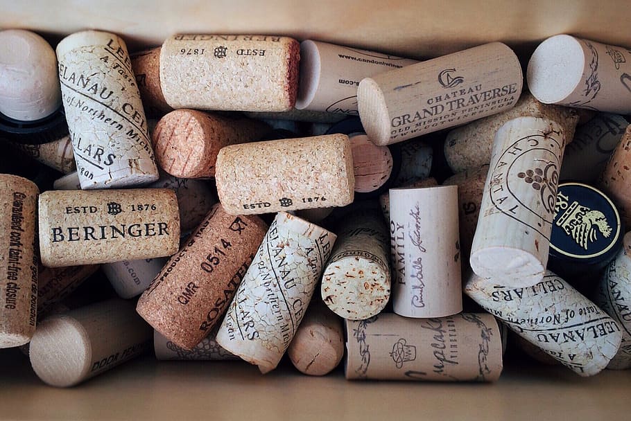 assorted-color-and-brand cork in box, wine, corks, alcohol HD wallpaper