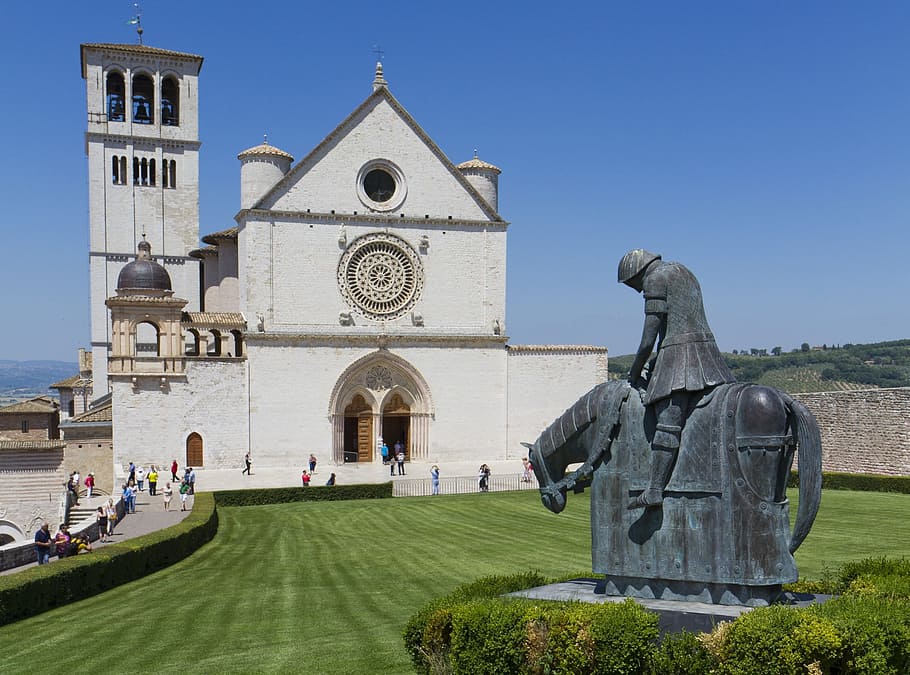 Basil, San Francesco D'Assisi, church, knight, italy, cemetery, HD wallpaper