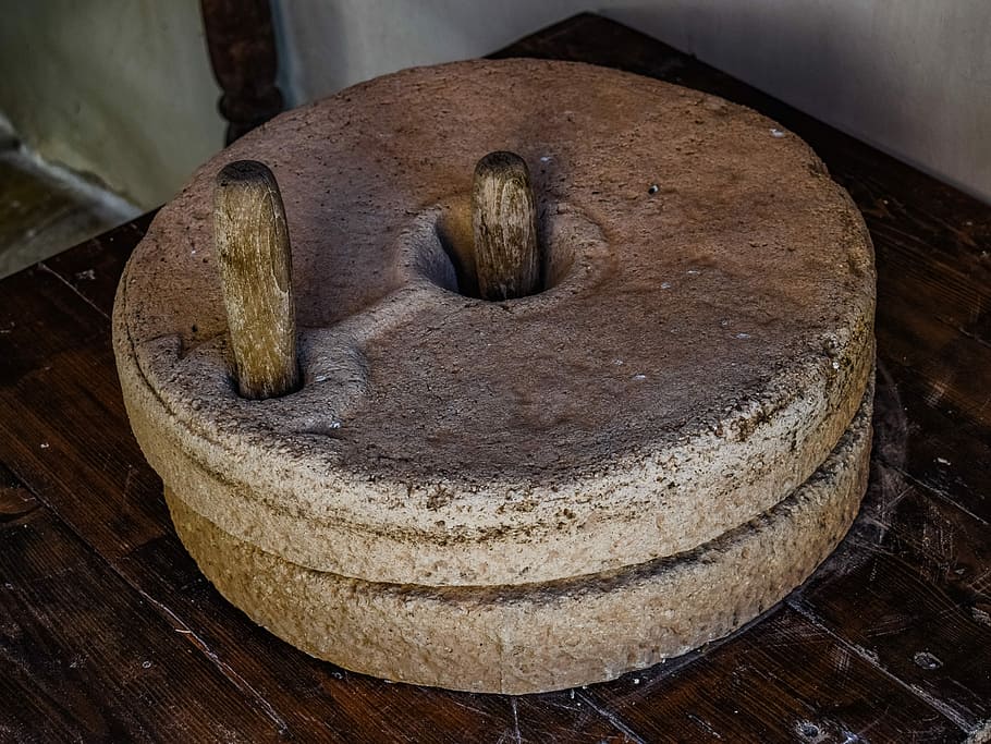 stone mill, traditional, old, rustic, cyprus, wood - material HD wallpaper