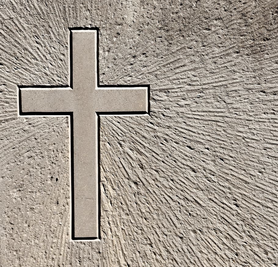 Cross, Stone, Tombstone, Cemetery, grey, full frame, backgrounds HD wallpaper