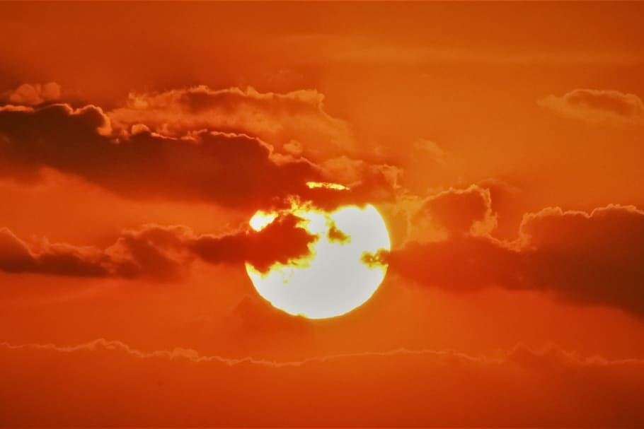 Sunset, Clouds, Evening, Sunlight, mystique, nature, cloud - sky HD wallpaper