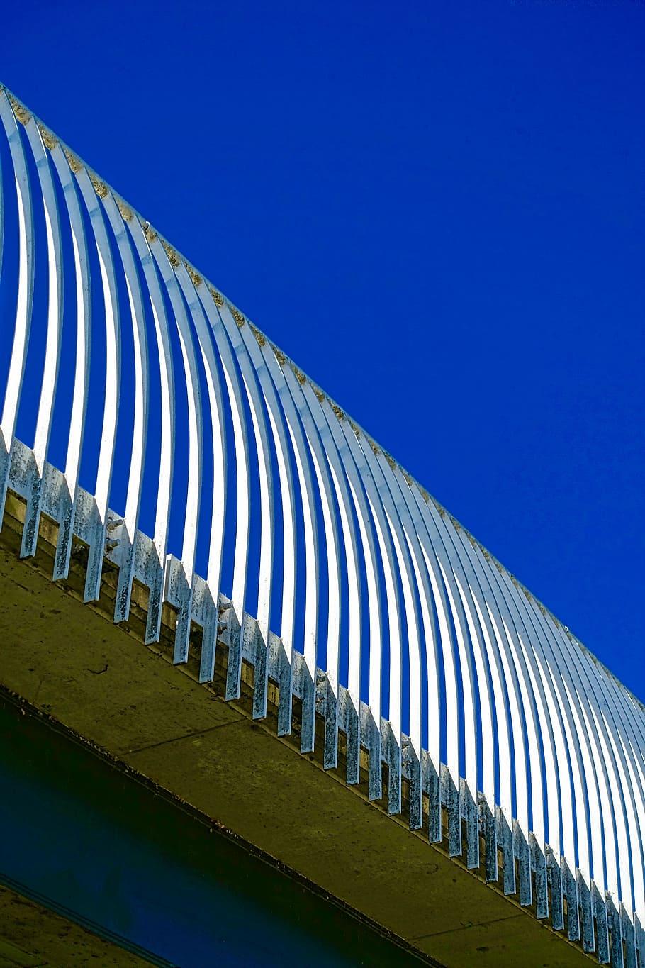 pattern, bridge, balustrade, metal, support, frame, geometric HD wallpaper