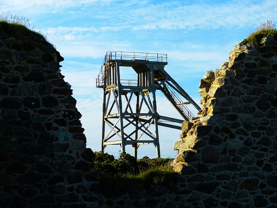 headframe, mine, botallack mine, st just, cornwall, england britain HD wallpaper