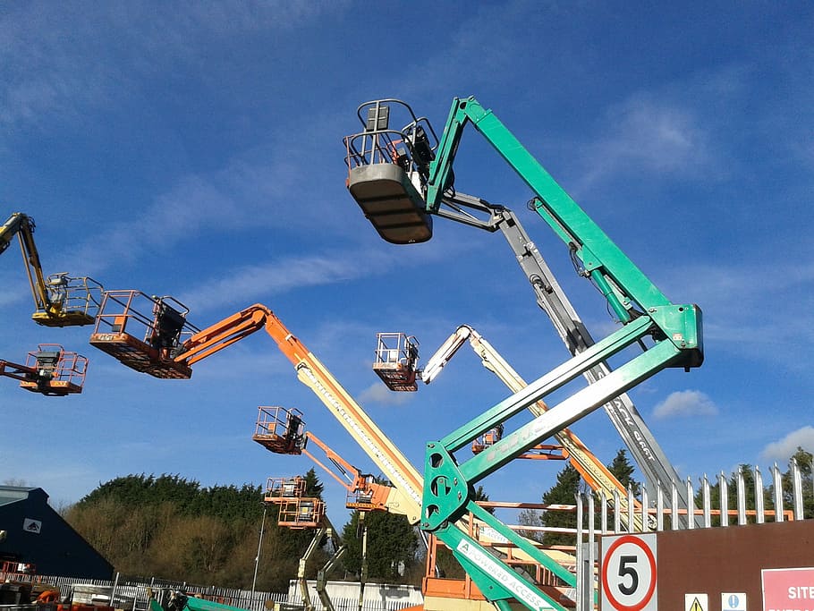 Pickers, Lifts, Platforms, Hosts, cheery pickers, work, work lifts HD wallpaper