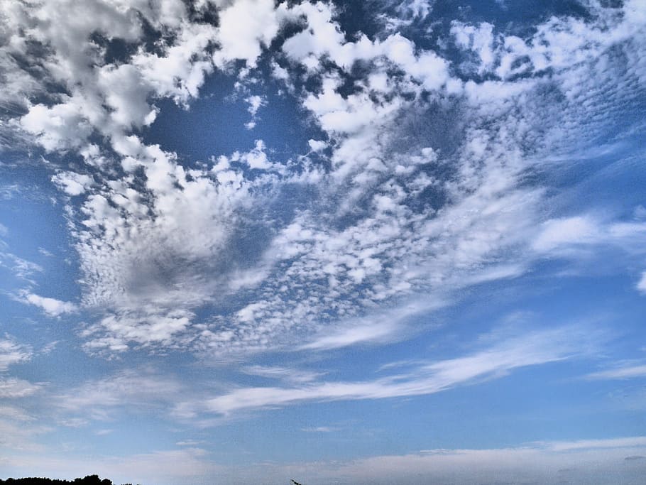 sky, cloud, blue, cloud - sky, low angle view, beauty in nature HD wallpaper