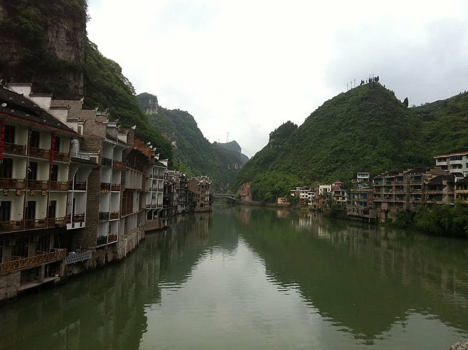 reflection, the water, building, asia, architecture, cultures HD wallpaper