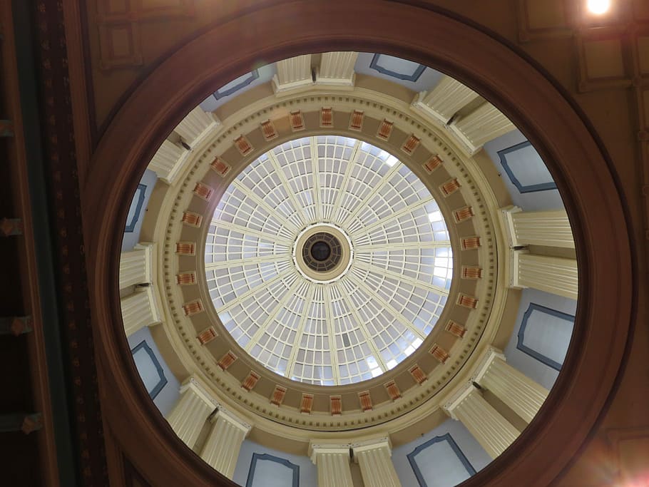 Dome, Building, Inside, Architecture, landmark, south carolina capital HD wallpaper