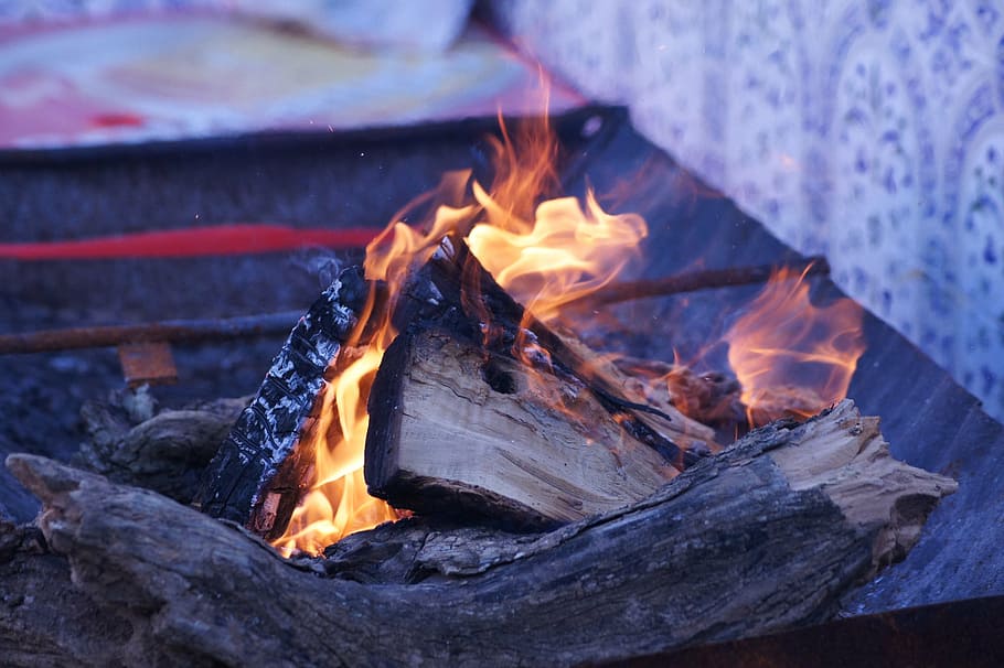 fire, ventorrillo, barbecue, burn, burning, fire - natural phenomenon HD wallpaper