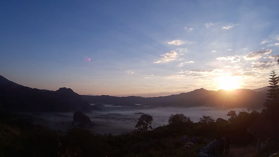 cloud, sky, nature, mountain, sun, scenics - nature, environment HD wallpaper