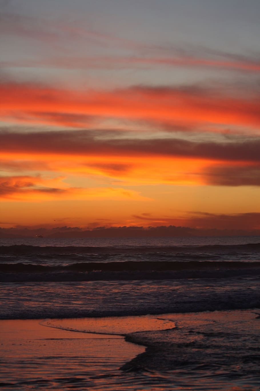 HD wallpaper: sunset, beach, california, ocean, west, coast, pacific ...