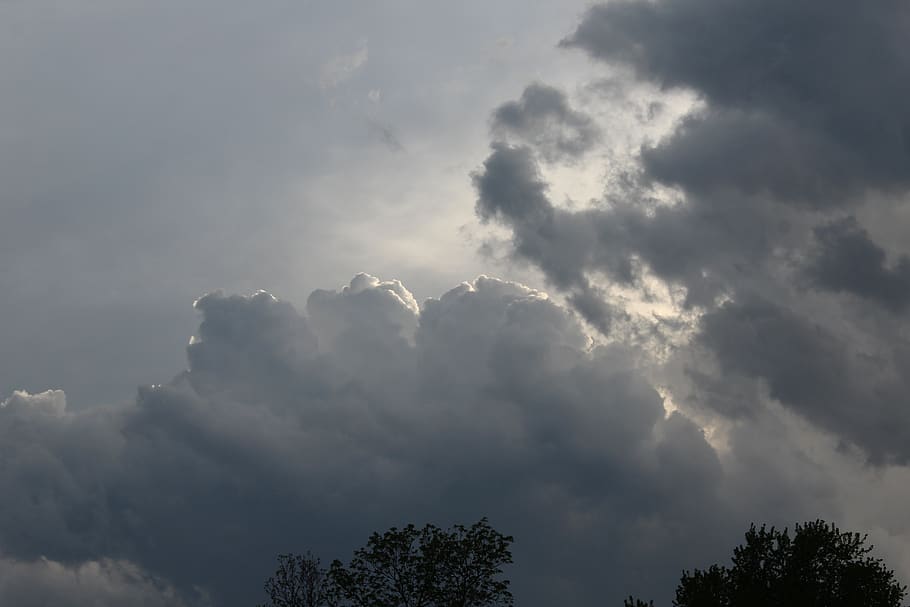 cloud, thick, atmospheric, cloudscape, landscape, nature, grey HD wallpaper