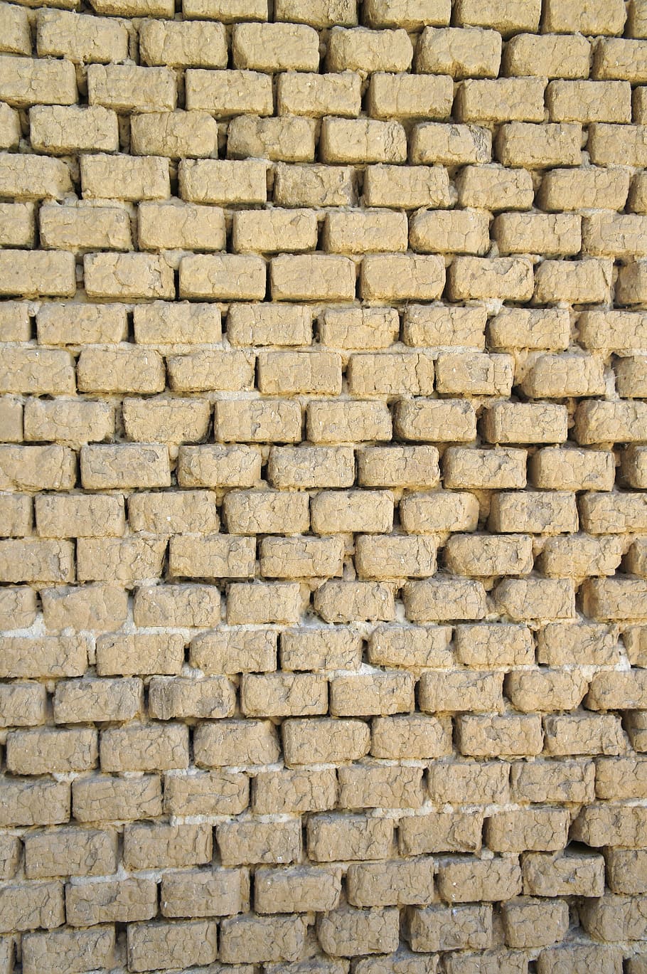 Bricks, Clay, Wall, Background, clay bricks, woven, textured HD wallpaper