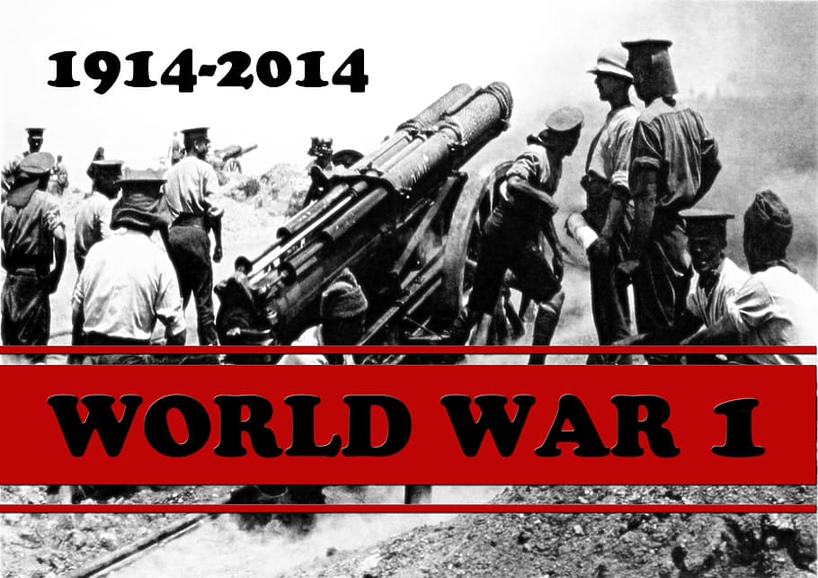 1917-2014 World War 1 illustrration, War, World, World War I