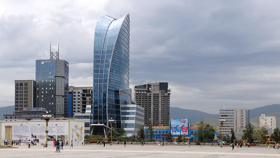 mongolia, capital, ulan bator, skyscraper, building exterior