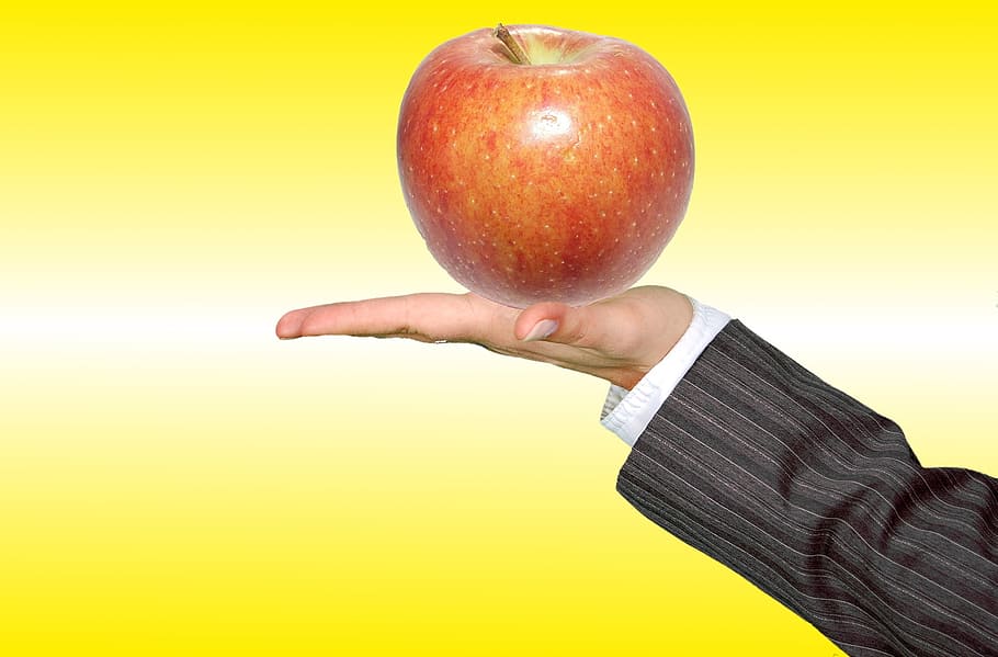 hand, apple, keep, fruit, vitamins, bless you, sweet, apple - fruit HD wallpaper