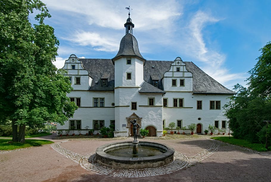 renaissance castle, dornburg, thuringia germany, old building, HD wallpaper