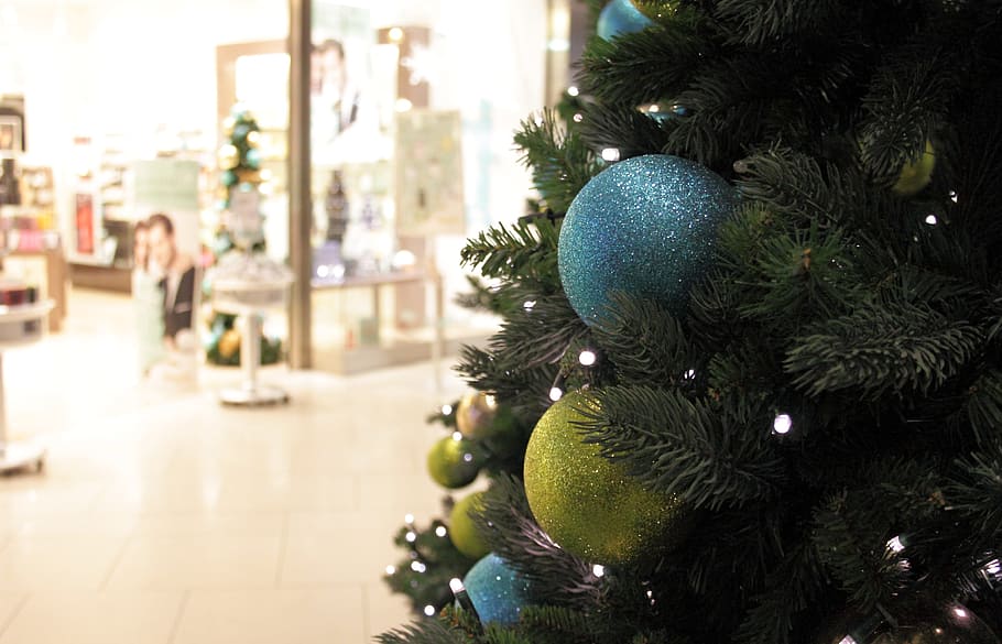 tree, christmas tree, winter, holiday, decoration, christmas tree background HD wallpaper