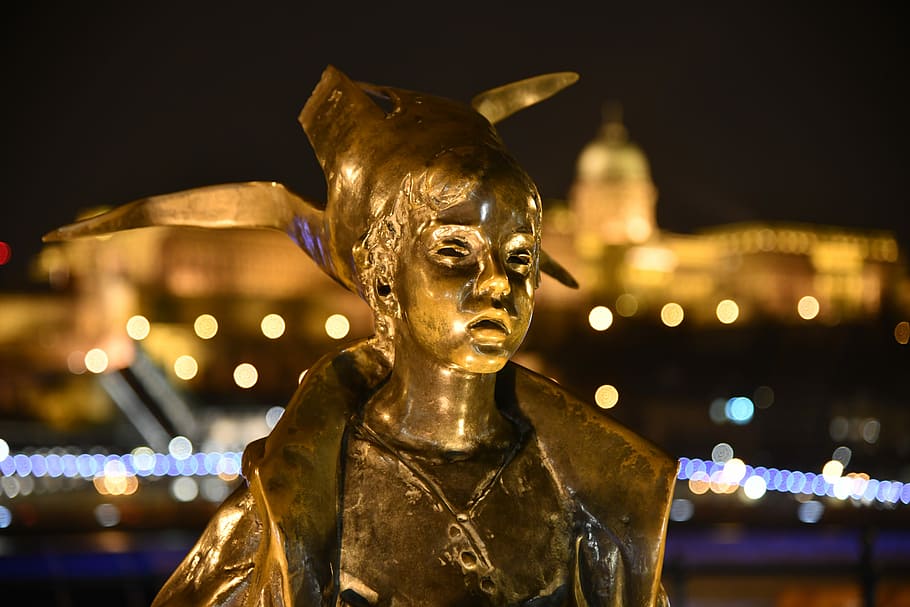 budapest, the danube, statue, at night, architecture, illuminated HD wallpaper