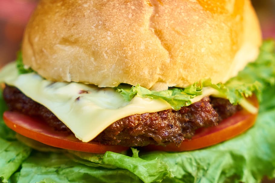 cheese burger, bread, meat, meatballs, fresh, food, healthy eating, HD wallpaper