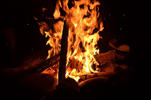close up photography of bonfire, Fire, Burn, Burning, Campfire HD wallpaper