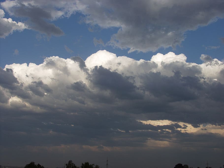 sky, clouds, forward, landscape, nature, cloud - sky, beauty in nature HD wallpaper