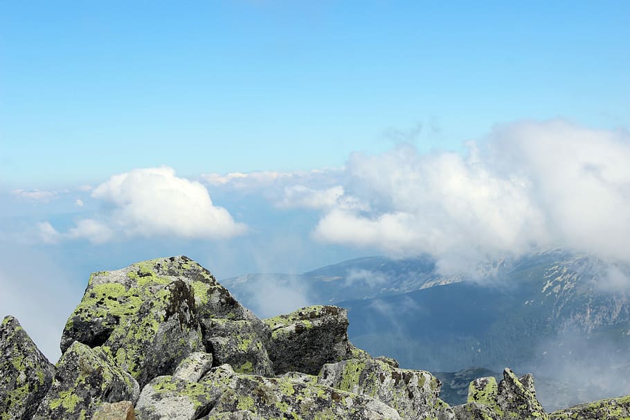 Sky, Mountain, Nature, Landscape, Travel, blue, rock, rock - object HD wallpaper