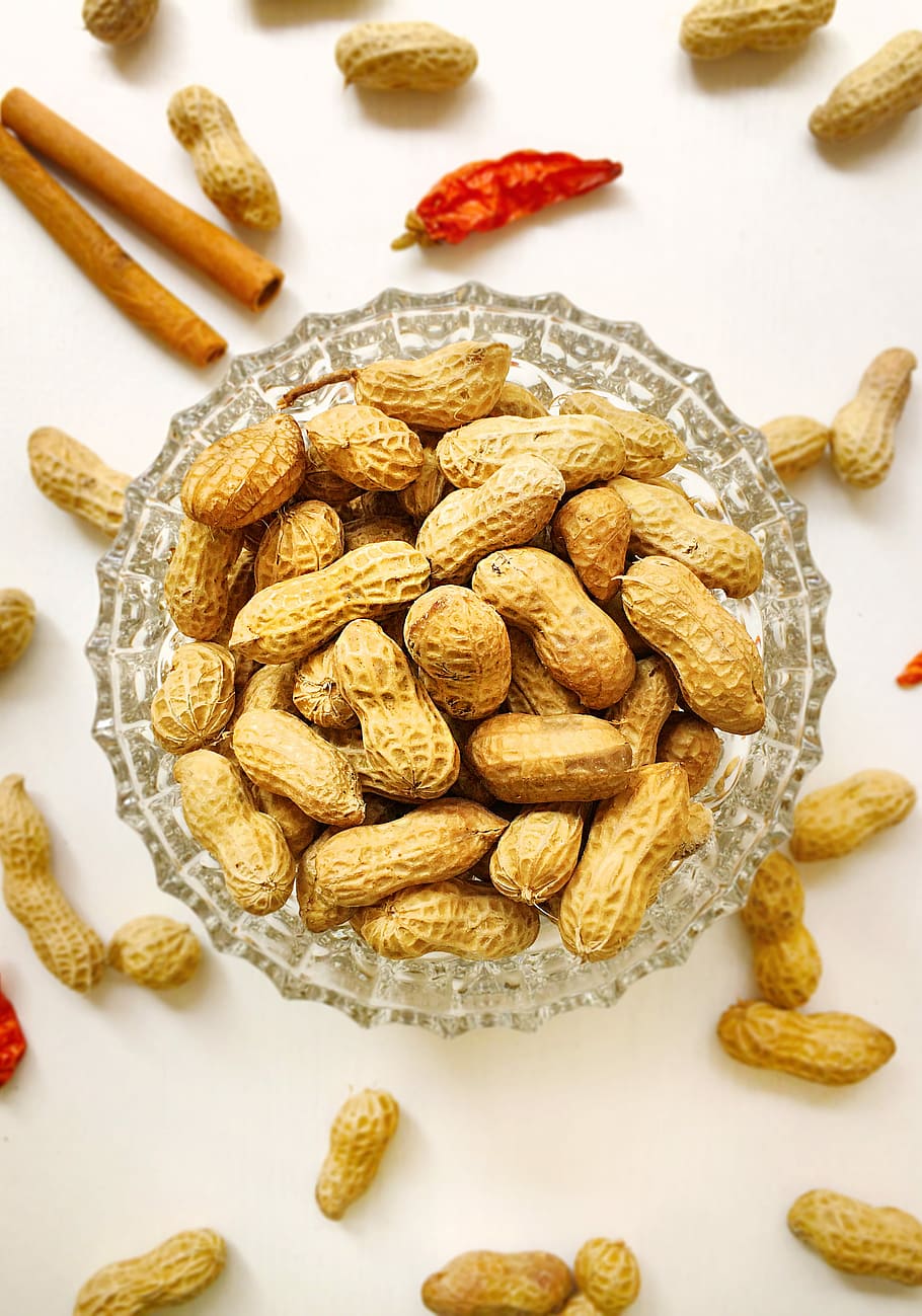 dried salted peanuts, food, seed, snack, nut - Food, healthy Eating