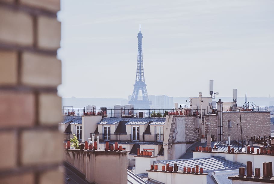 architecture, building, infrastructure, tower, clouds, sky HD wallpaper