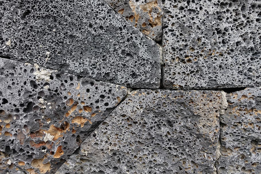 Jeju, Basalt, Brick, no people, full frame, textured, close-up HD wallpaper