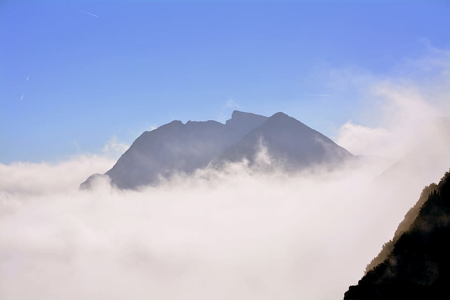 Clouds, Mountains, Landscape, sky, mountain landscape, carega HD wallpaper