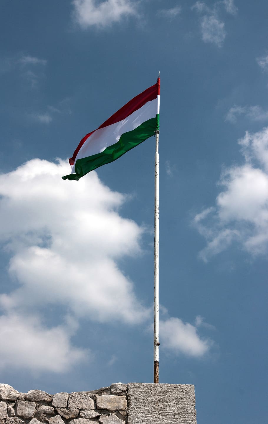 hungarian, hungary, flag, cloud, summer, sky, blue, monument HD wallpaper