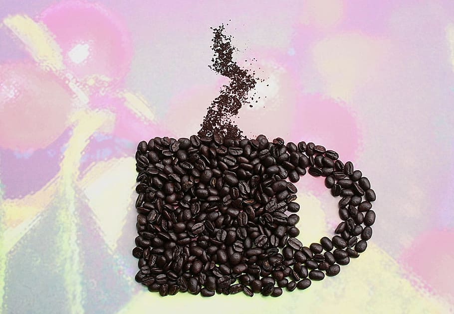 coffeebean art, Coffee, Beans, Java, Caffeine, Dark, roast HD wallpaper