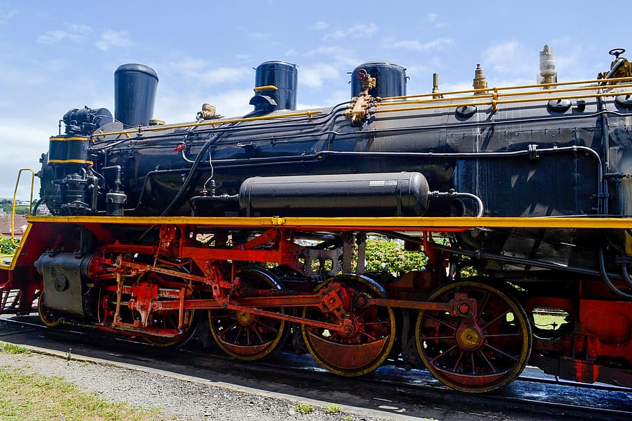 train, railroad, antique, mode of transportation, rail transportation HD wallpaper