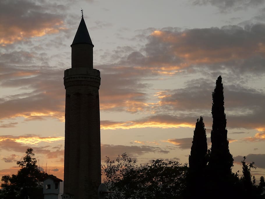 mosque of yivli seminars, antalya, turkey, minaret, ulu cami, HD wallpaper
