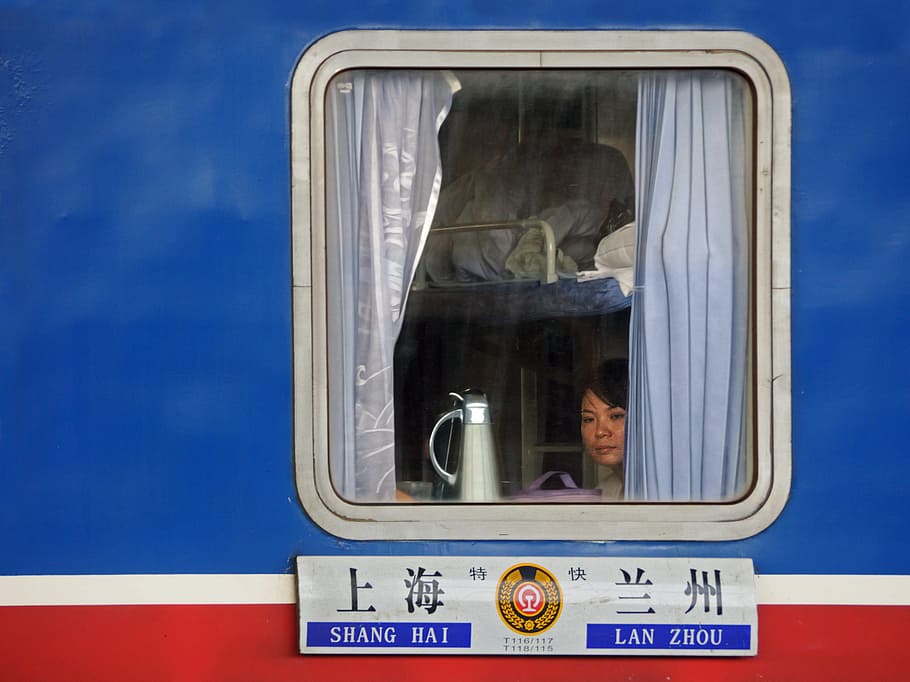Train, Window, China, Traveller, transportation, day, outdoors HD wallpaper