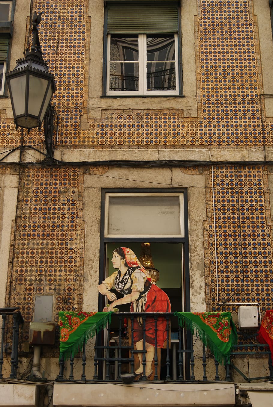 portugal, lisbon, window, turism, architecture, built structure, HD wallpaper