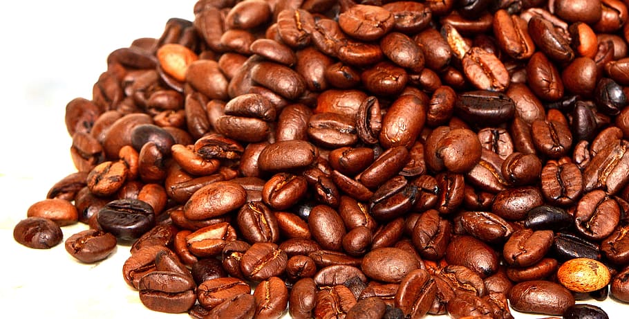 close-up photography of coffee beans, cafe, roasted, caffeine HD wallpaper