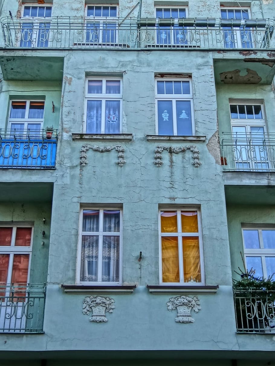 Bydgoszcz, Windows, Decor, Facade, historic, building, architecture HD wallpaper