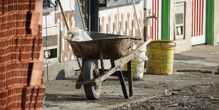 image, work, truck, construction, finlandia, domestic, mammal HD wallpaper