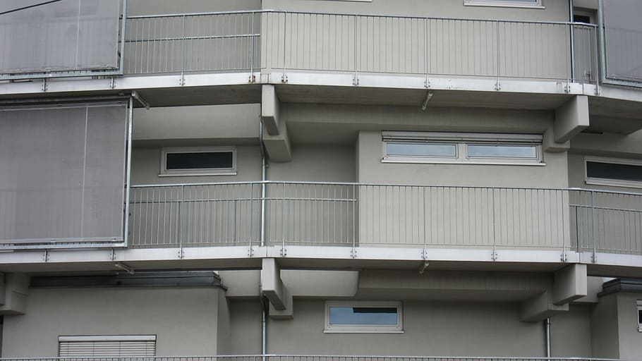 Facade, Home, Balconies, Architecture, modern, building, railing HD wallpaper