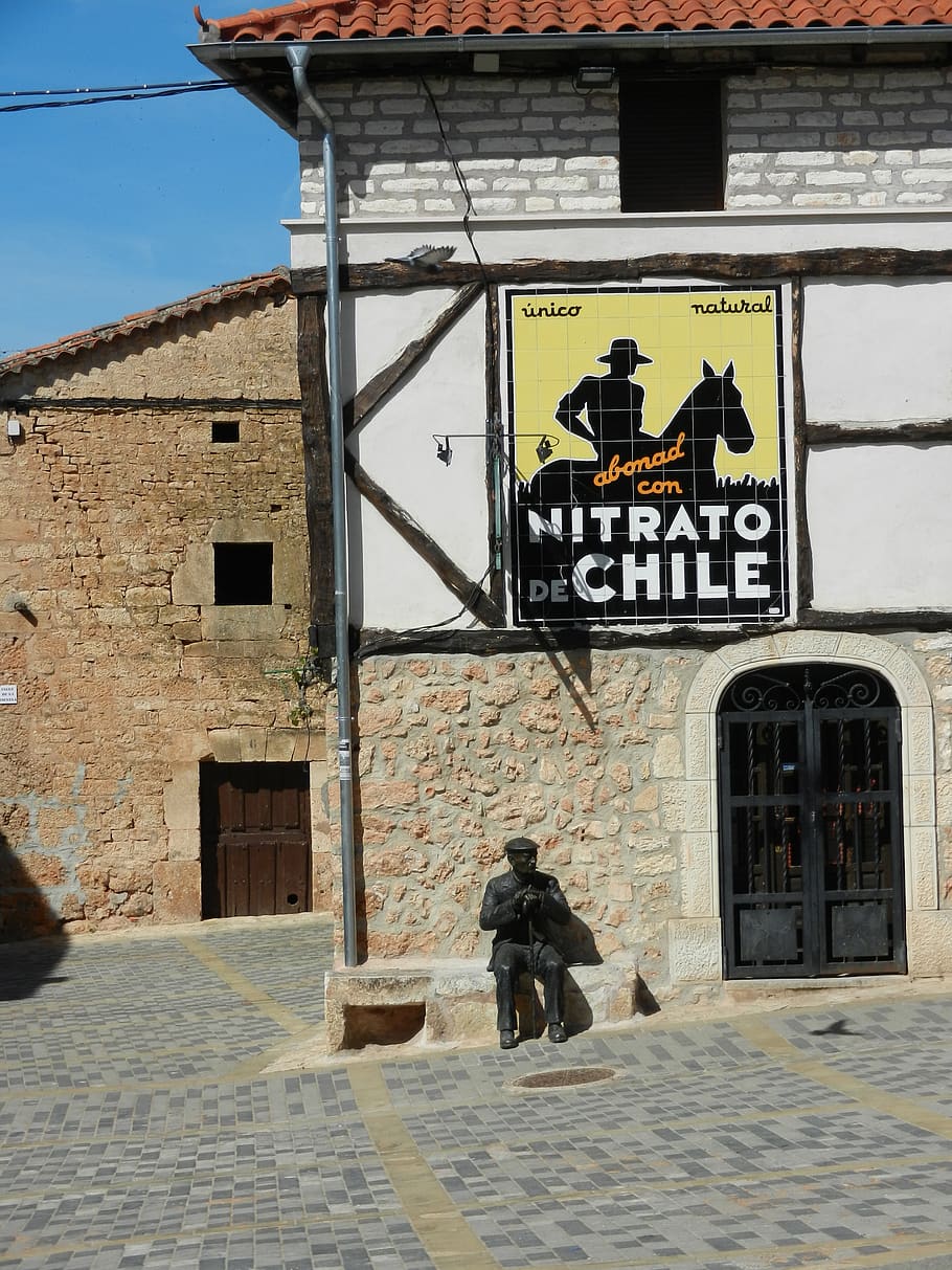 chile nitrate, calm, statue, architecture, building exterior HD wallpaper