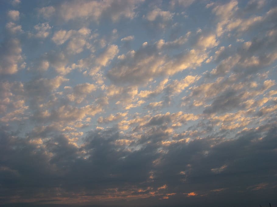 Clouds, Sunset, sky, nature, cloud - sky, backgrounds, beauty in nature HD wallpaper