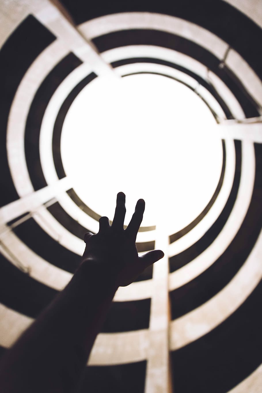 person raising hand during daytime, silhouette photo of left human hand raise up HD wallpaper