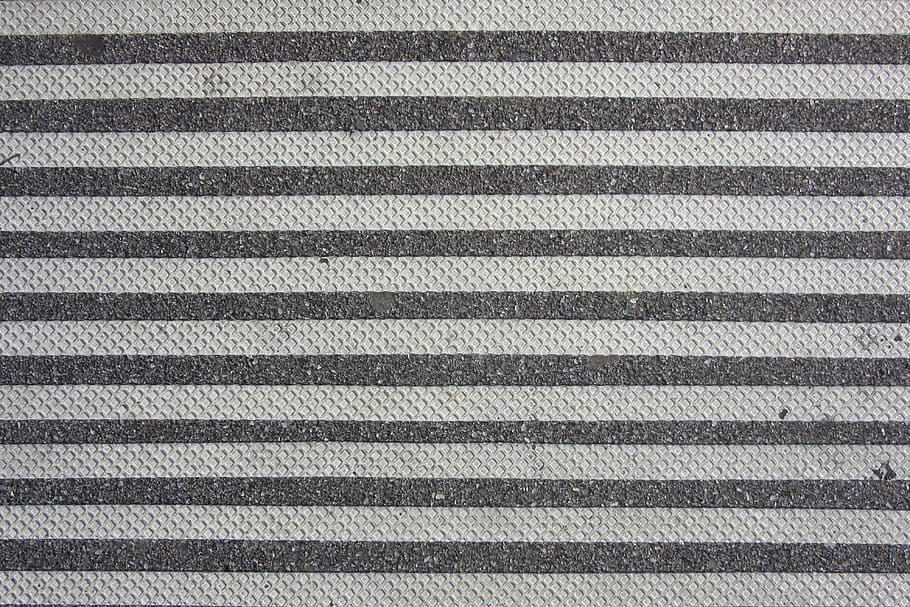 gray and black striped textile, asphalt, stripes, squares, texture HD wallpaper