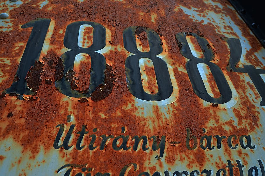 board, rust, old, metal, rusty, weathered, monument, texture HD wallpaper